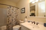 Attached main level Master Bath, also accessible by guests
